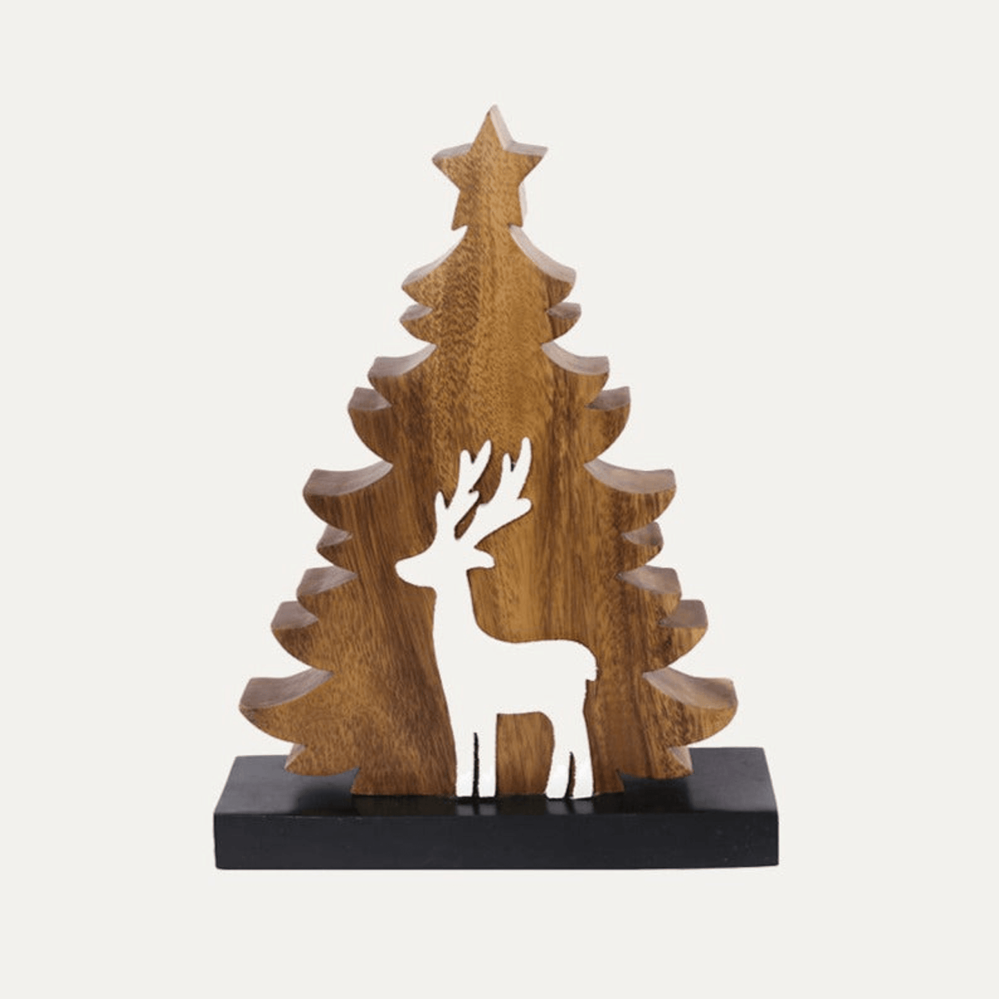 Handcrafted Acacia Wood Heart Sculpture