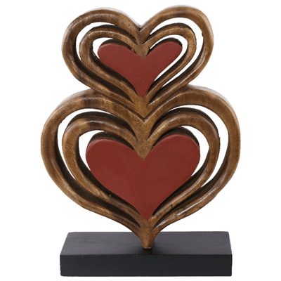 Handcrafted Acacia Wood Sculpture For Timeless Home Decor