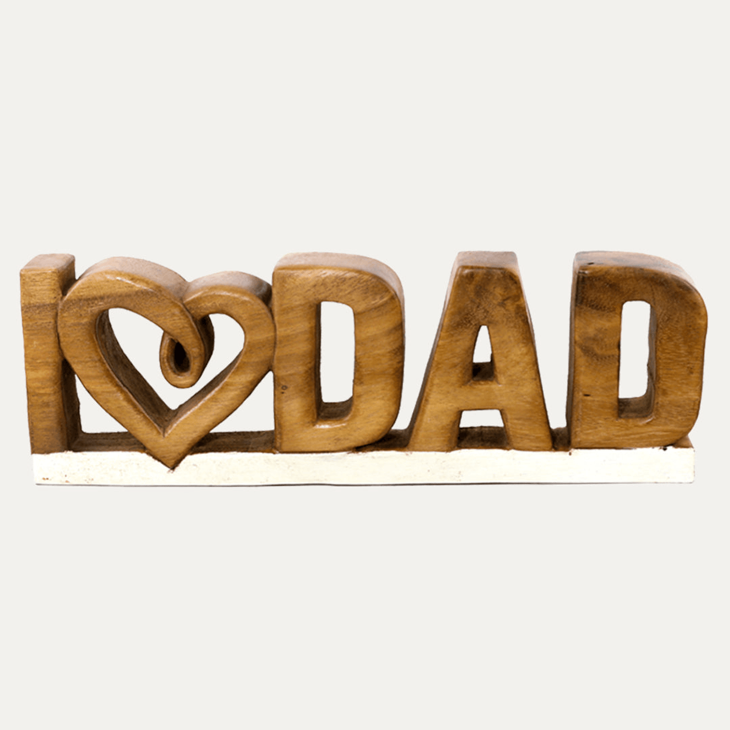 Handcrafted Acacia Wood Heart Sculpture