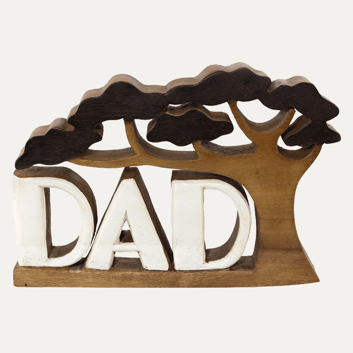 Handcrafted Acacia Wood Heart Sculpture