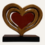 Handcrafted Acacia Wood Heart Sculpture