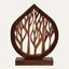 Handcrafted Acacia Wood Heart Sculpture