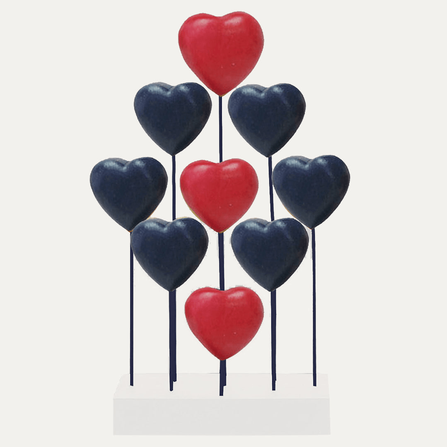 Handcrafted Acacia Wood Heart Sculpture