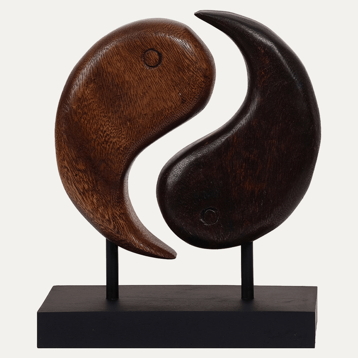 Handcrafted Acacia Wood Heart Sculpture