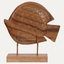 Handcrafted Acacia Wood Heart Sculpture