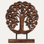 Handcrafted Acacia Wood Heart Sculpture
