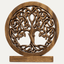 Handcrafted Acacia Wood Heart Sculpture
