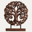 Handcrafted Acacia Wood Heart Sculpture