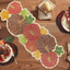 Elegant Pumpkin Beaded Table Runner