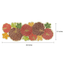 Beaded Table Runner In Purple With Pumpkin Design