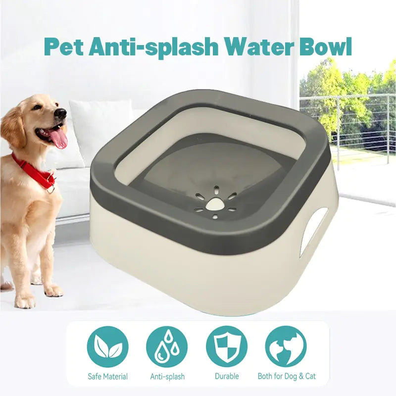 1000ml Anti-Splash Pet Water Bowl: The Ultimate Hydration Solution
