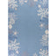 8' X 10' Sea Blue Hand Hooked Bordered Coral Reef Indoor Area Rug