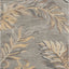 5' X 8' Grey Hand Tufted Tropical Palms Indoor Area Rug