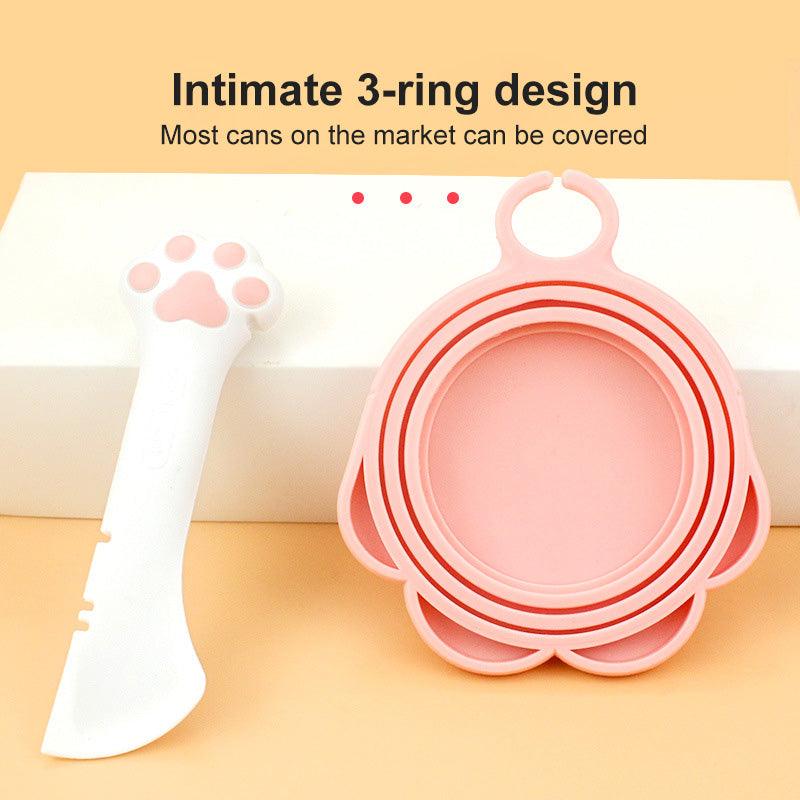 Multifunction Pet Canned Spoon Jar Opener Puppy Feeding Mixing Wet Dry Scoop Cat Dog Accessories Feeder Shovel Pets Tableware Multifunction Pet Canned Spoon Jar Opener