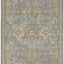 2' X 3' Sage Green Wool Floral Distressed Area Rug