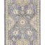 2' X 3' Sage Green Wool Floral Distressed Area Rug