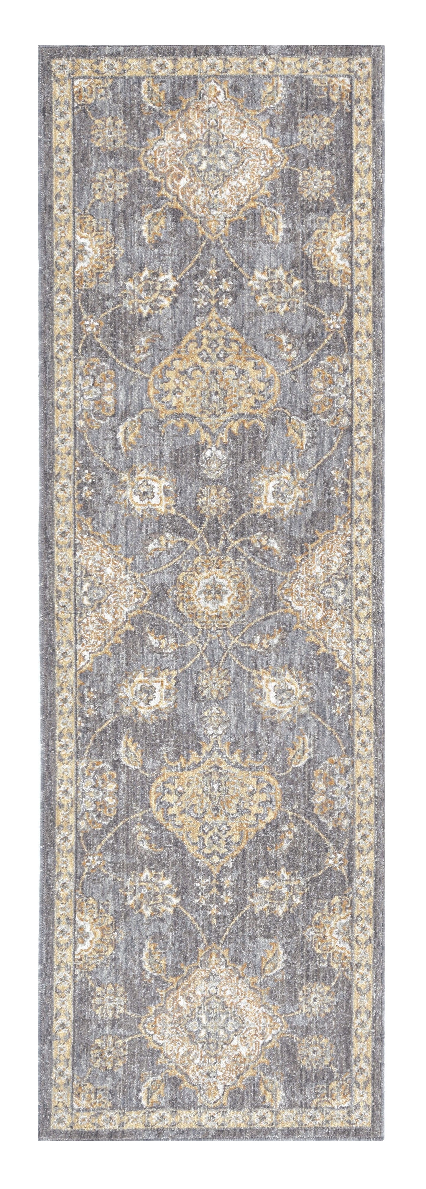 2' X 3' Sage Green Wool Floral Distressed Area Rug