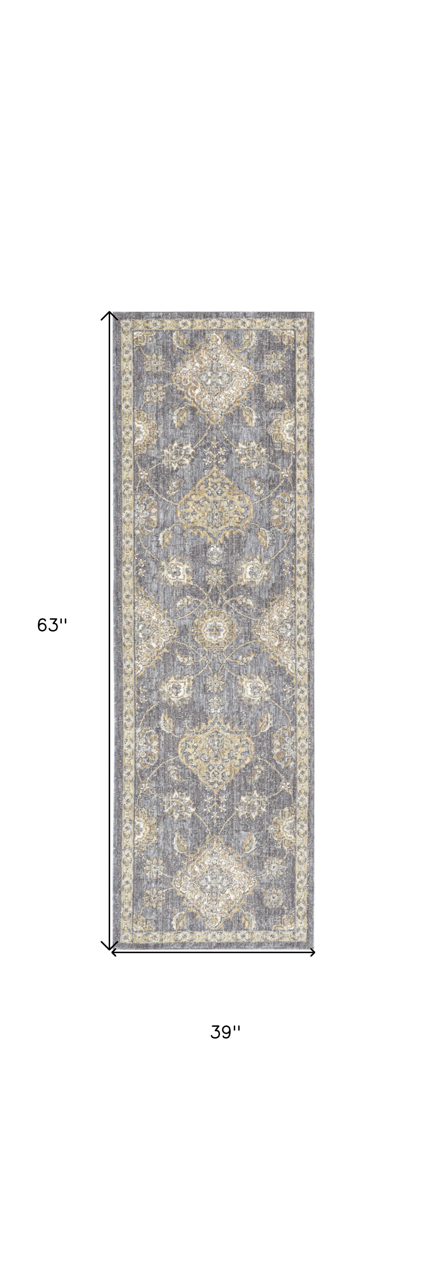 2' X 3' Sage Green Wool Floral Distressed Area Rug