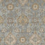 2' X 3' Sage Green Wool Floral Distressed Area Rug