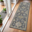 2' X 3' Gray Wool Medallion Area Rug