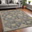 2' X 3' Gray Wool Medallion Area Rug