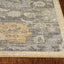 2' X 3' Taupe Machine Woven Vintage Floral Traditional Indoor Accent Rug