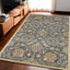 2' X 3' Taupe Machine Woven Vintage Floral Traditional Indoor Accent Rug