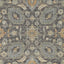 2' X 3' Taupe Machine Woven Vintage Floral Traditional Indoor Accent Rug