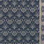 2' X 8' Navy And Gray Floral Ditsy Runner Rug