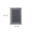 2' X 8' Navy And Gray Floral Ditsy Runner Rug