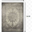 4' X 6' Ivory And Gray Pale Medallion Area Rug