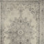 4' X 6' Ivory And Gray Pale Medallion Area Rug