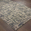 2' X 8' Gray And Navy Abstract Runner Rug