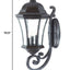 XL Antique Black Tapered Lantern Wall Light