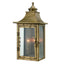 St. Charles 2-Light Aged Brass Wall Light