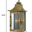 St. Charles 2-Light Aged Brass Wall Light