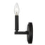 One Light Matte Black Wall Sconce