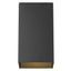 Matte Black Geometric Wall Sconce