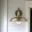 Burry 1-Light Antique Brass Wall Light