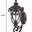 Naples 1-Light Marbelized Mahogany Wall Light