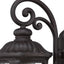 XL Black Cast Aluminum Glass Lantern Wall Sconce