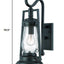 Matte Black Oil Lamp Wall Light