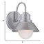 Brushed Silver Lamp Shade Wall Light