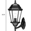 Matte Black Swing Arm Lantern Wall Light