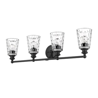 Mae 4-Light Matte Black Vanity