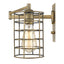 Industrial Gold Metal Wall Sconce