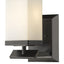 One Light Bronze Frosted Glass Wall Sconce