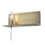 XL Dull Gold Shelf Wall Light