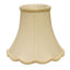 10" Ivory Slanted Scallop Bell Monay Shantung Lampshade