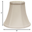 10" Snow Premium Bell No Slub Lampshade